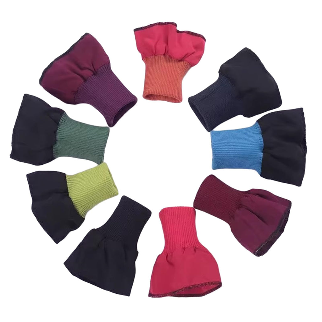 1 Pair Tubular Knit Stretchy Rib Cuffing Material Replacement for Padded Jacket Coat Sleeve Cuffs Sewing DIY Navy