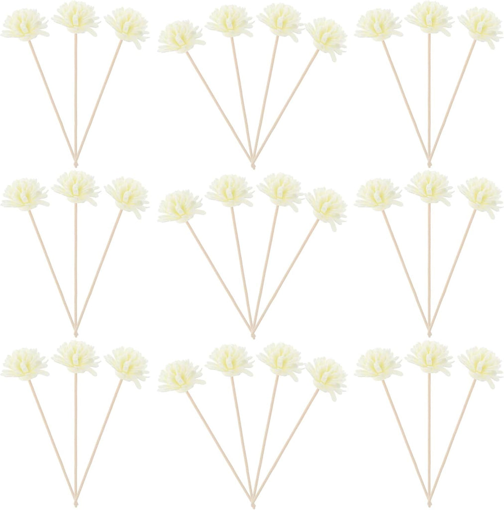 Reed Diffuser Sticks Diffuser Sticks Artificial Flower Rattan Reed Essential Oil Home Decor Strips - Set of 30