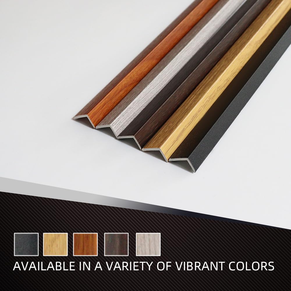 8-Pack 57 Inches, WPC Slat Wall Panel Trim,Corner Guard for Low Grille (Oak)
