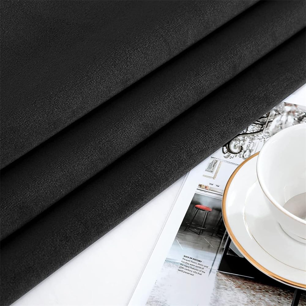 Vintage Black Velvet Tablecloth, Rectangular Retro Table Cover, Plush Velvet with Ornate Gold Tassel Trim, Farmhouse