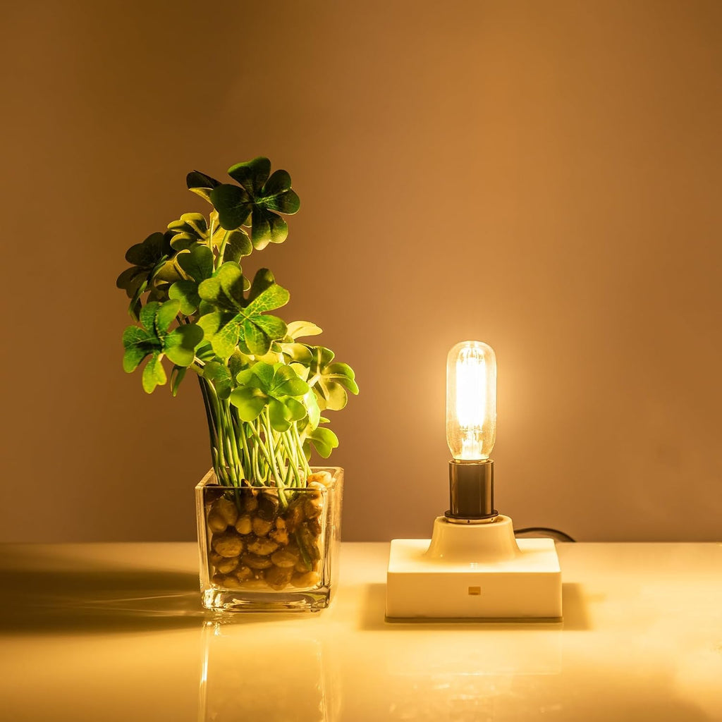 T6 LED Bulb Candelabra Dimmable 4W 2700K E12 Edison Bulb