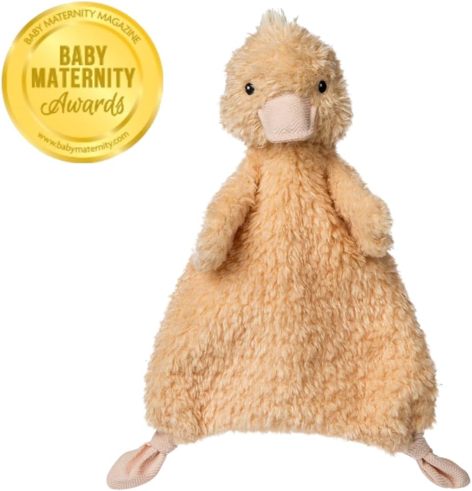 Lovey for Babies Again Friends Soft Snuggle Toy Made from Recycled Materials, Inches, Duck