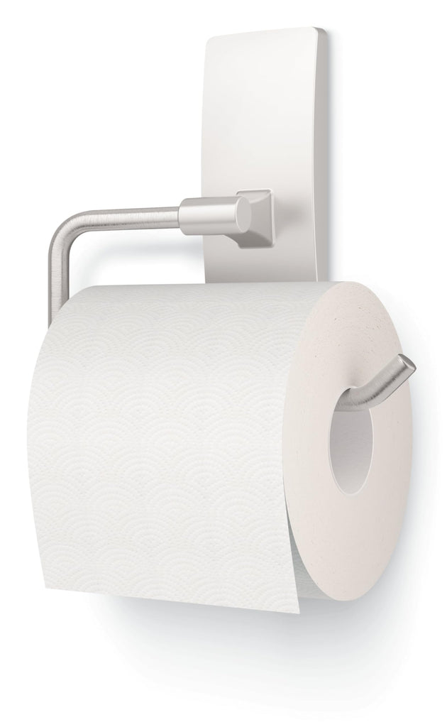 Toilet Paper Holder, Satin Nickel, 1 Holder, 2 Strips