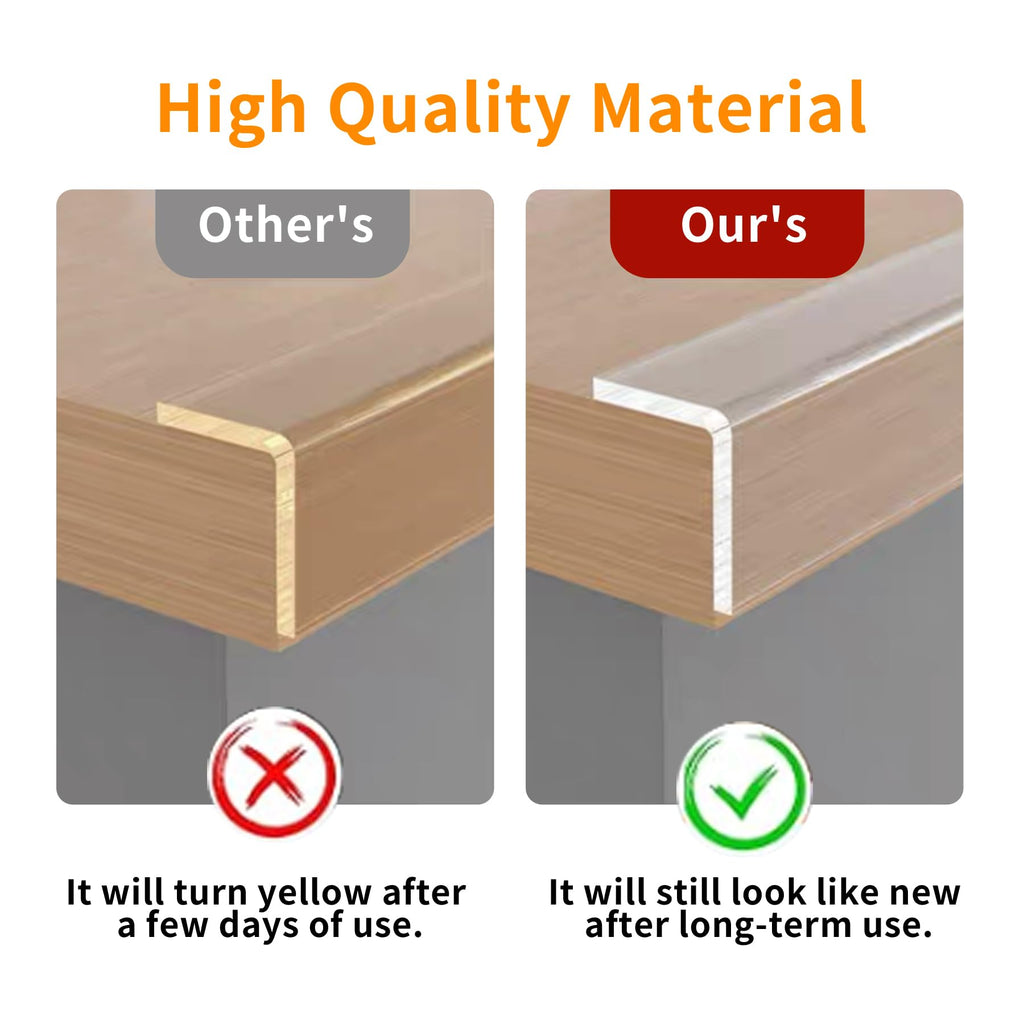 1.57 in x 9.84 FT,Corner Protector Baby,Clear Edge Protector Strip