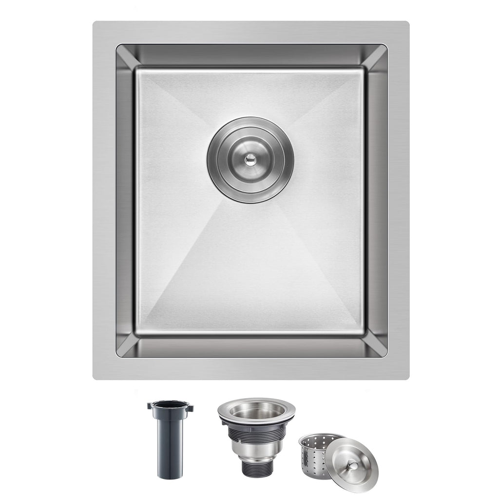 Small Drop Sink - 13"×15" Single Bowl Undermount Sink