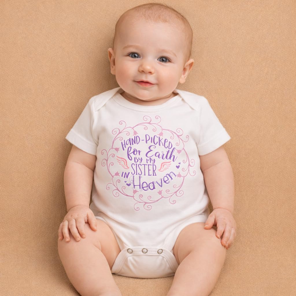 Handpicked By My Sister in Heaven Onesie/Bodysuit