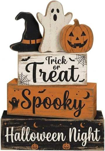 Vintage Halloween Decor Indoor, Halloween Table Decorations - Set of 4