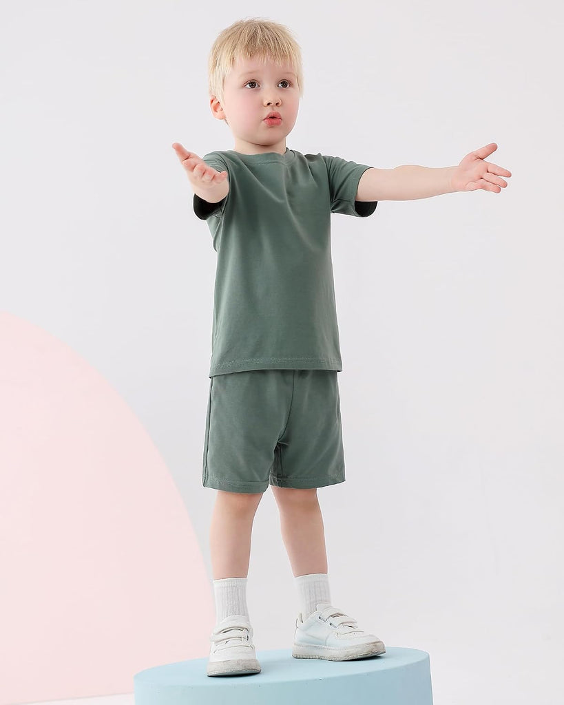 Boys Summer Outfits Toddler Short Set Kids Cotton Clothes