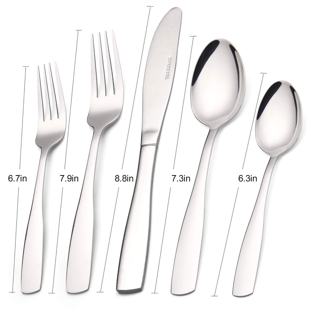 Silverware Set, 20-Piece Stainless Steel Flatware set, Tableware Cutlery Set Service for 4, Utensils s, Dishwasher