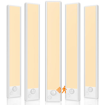 Under Cabinet Lighting, 10inch Motion Sensor Light Indoor, 5-Pack