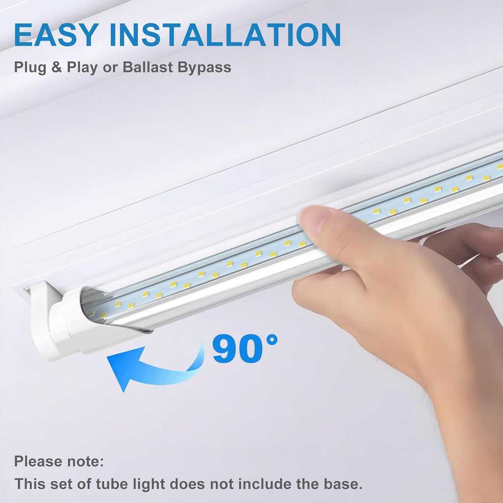 3FT T8 LED Tube Light, 6000K Cool Bright White