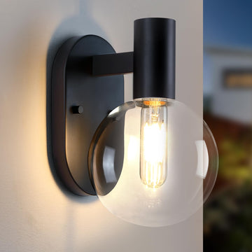 Outdoor Wall Light Fixture, Indoor Outdoor Wall Sconce, Waterproof Outdoor Porch Light, Black Vanity Light Fixture