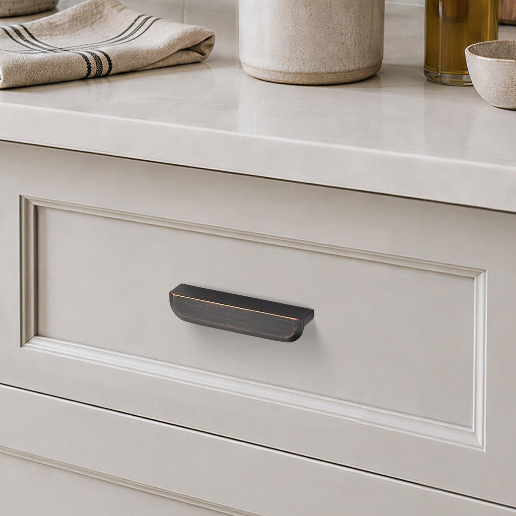 Cabinet Pulls Cabinet Handles 3-3/4 Inch Oil Rubbed Bronze 6 Pack