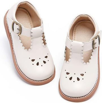 Toddler Little Girl Mary Jane Dress Shoes - Ballet Flats for Girl Party School Shoes