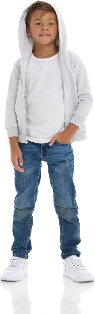 Pack Toddler Zip-Up Hoodies for Boys and Girls - Colorful Cotton Blend Sweatshirts with Pockets - Sizes 12M to