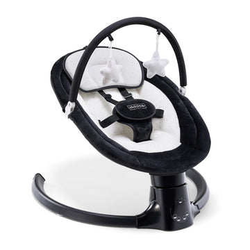 Weddell Lite Electric Swing for Baby, 5 Adjustable Speeds, Black