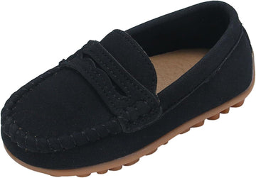 Toddler Boys Girls Slip On Loafers Dress Shoes Casual Moccasins
