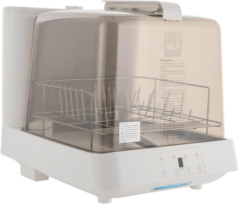 Portable Countertop Dishwasher, Mini Automatic Dishwashing with 1.59Gal Water Tank & 360° Rotating S