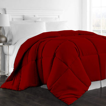 All-Season Down Alternative Quilted Comforter - Hypoallergenic - Machine Washable with Corner Tabs