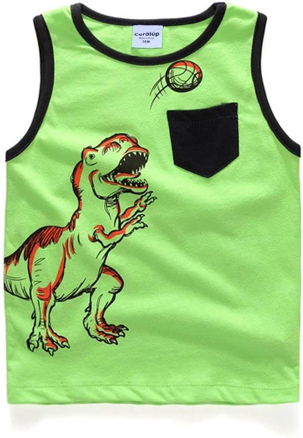Toddler Baby Boys Tank Soft Cotton Sleeveless Top Undershirts Pack of 3