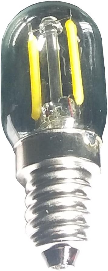 Led Filament Light 1.5w T22 E17 Base Microwave Bulb Daylight 125v 20w Equivalent Incandescent Lamps for Refrigerator