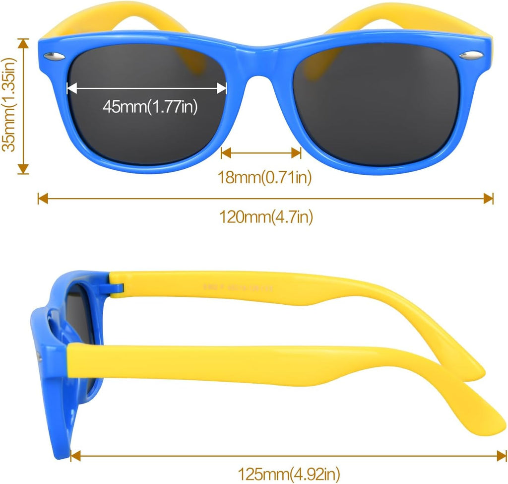 1/2/4/8/12/24pcs Kids Polarized Sunglasses, UV Protection Glasses Shades