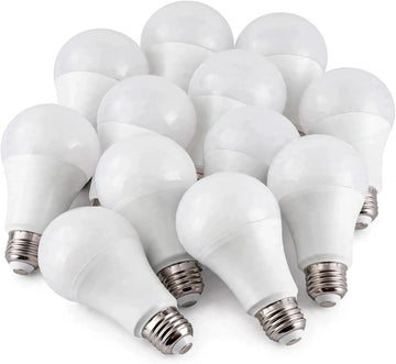 A21 LED Light Bulb 17W E26 1600 Lumen 4000K Cool White 12 Pack