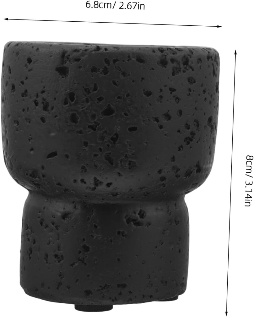 Concrete Match Holder for Fireplace and Bars, Decorative Cement Matchstick Jar, Easy to Move, Artistic Rustic Design