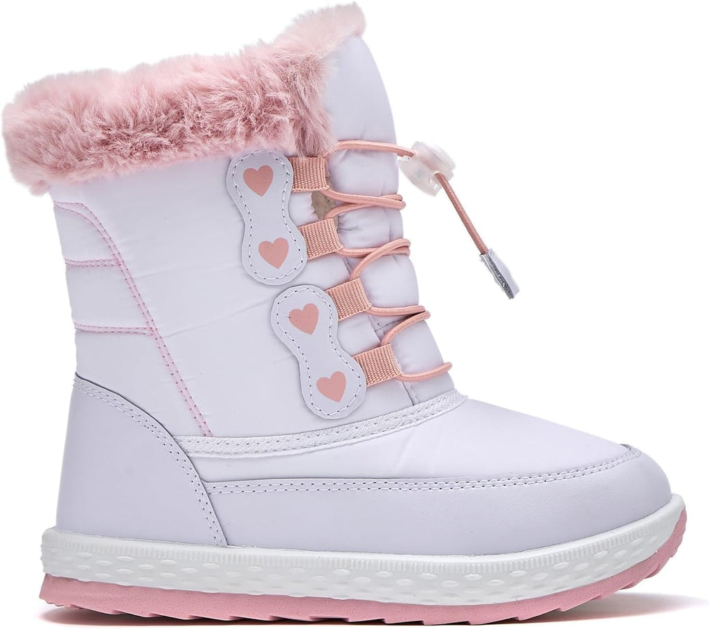 Kids Boys Girls Unisex Toddler Snow Boots Slip-Resistant Waterpoof Winter Fashion Shoe