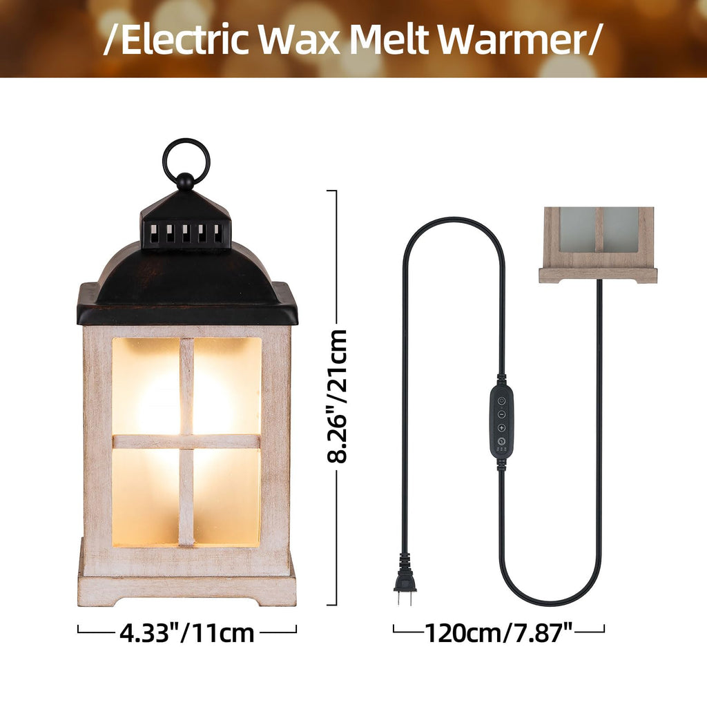 Wax Melt Warmer with Timer, Farmhouse Lantern Candle Warmer