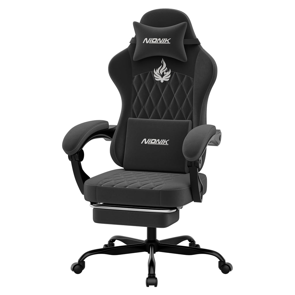 Ergonomic Gaming Chair Video Gamer Chairs Gaming Computer Chairs Gamer Chairs for Adults Massage Lumbar Support
