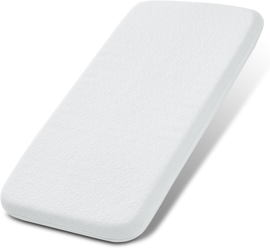 Baby Bassinet Mattress Pad, 32" x 22" Dual Sided Comfort Gel Memory Foam Mattress with Removable Soft Tencel Cover