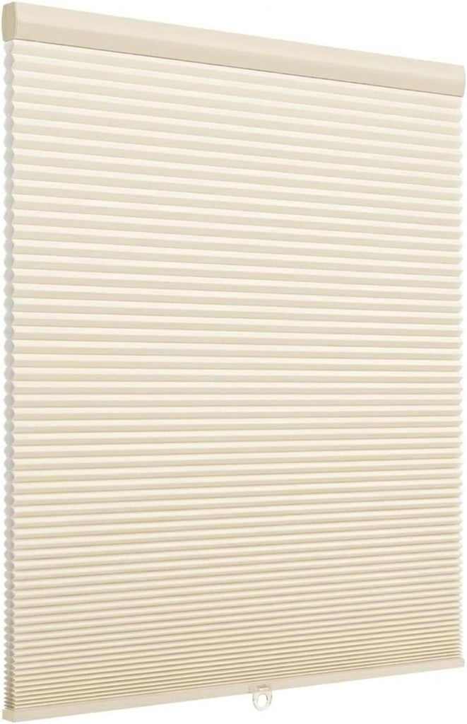 Cordless Cellular Shades, No Drill No Tools Blackout Honeycomb Blinds for Indoor Windows, Thermal Insulation Noise