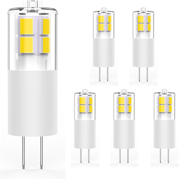 G4 LED Bulbs Daylight White 5000K 3W 12V JC Bi-Pin Light Bulbs LED G4 20W-30W T3 Halogen Bulb Replacement Landscape