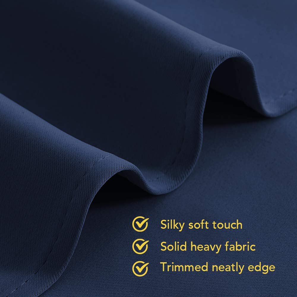 Living Room Blackout Draperies Curtains, Window Treatment Energy Saving Thermal Insulated Solid Grommet Blackout