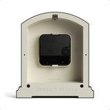 Tavern Mantel Clock - Modern Arch top Design - Dark Green - Contemporary Classic Style for Desk, Table, Shelf or Bedside