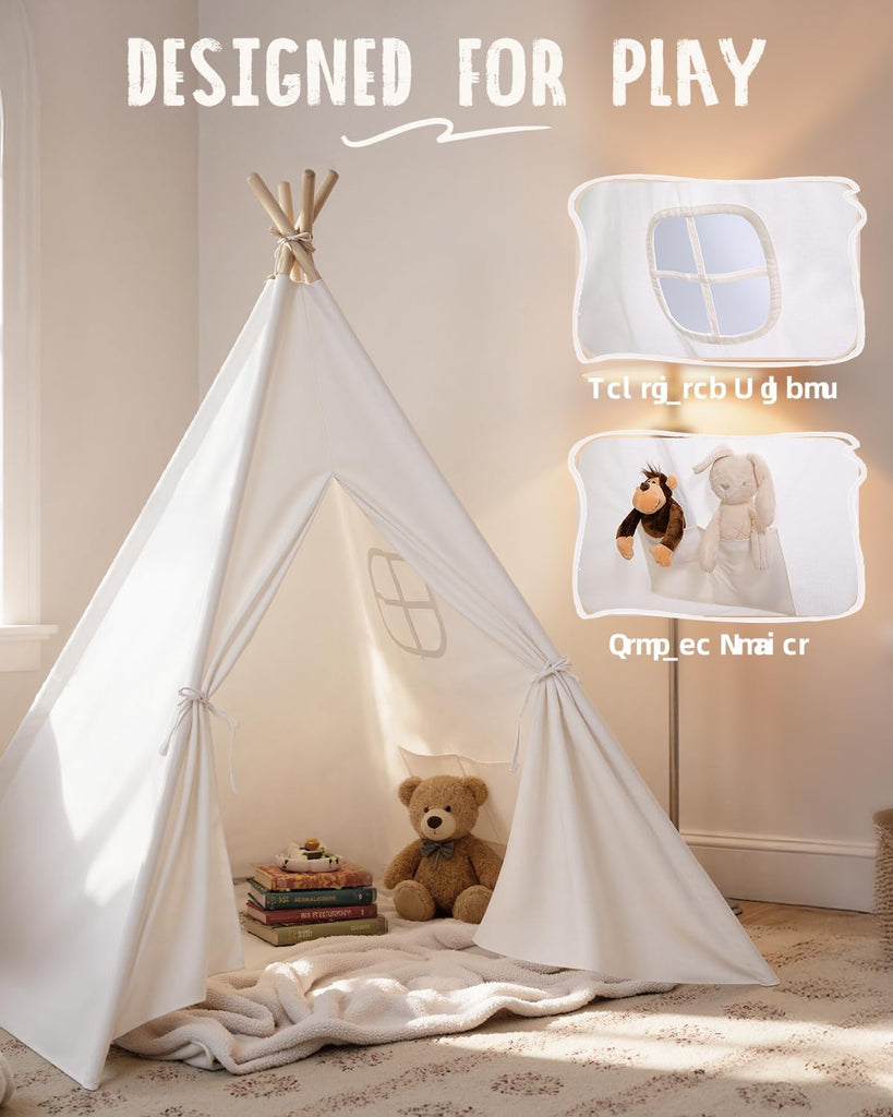 Teepee Tent Play Tents Girl Boy Indoor Outdoor Gift Playhouse Toy