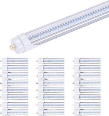 8 Foot Led Light Bulb 45W Single Pin FA8 Base,(Replace100W Equivalent) Dual-Ended Power Cold White 6000K, 5400LM