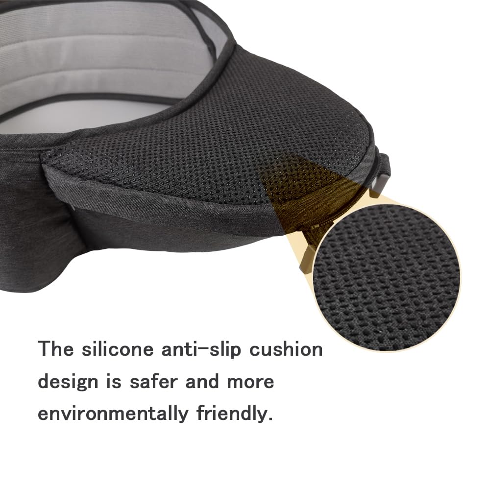 Ergonomic Baby Carrier with Hip Seat, 360° Positions, Soft and Breathable, All Seasons, for Newborns and Toddlers