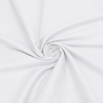 White Cotton Broadcloth Fabric by The Yard, 1Yard x56In