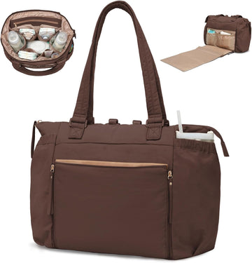 Diaper Bag Tote with Changing Station Convertible Diaper Bag Backpack Tote pañaleras para bebe Large Baby Bag