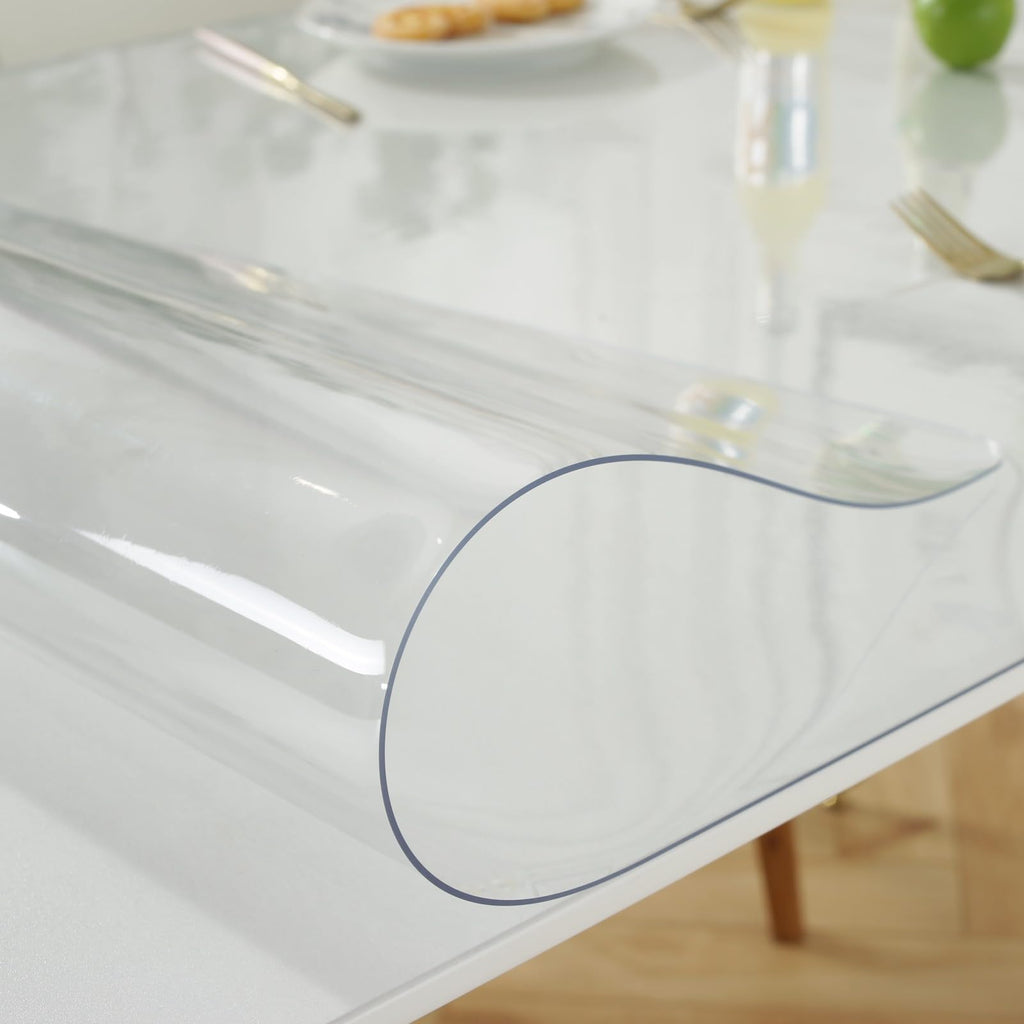 Clear Table Cover Protector 36 x 60 Inch, 1.5mm Thick Plastic Mat
