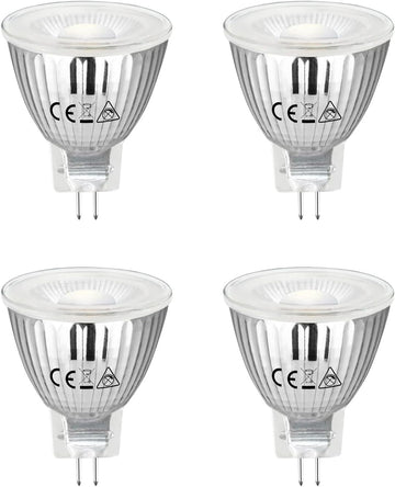 MR11 Gu4.0 Bi-pin LED Light Bulb 3W 12VAC/DC Low Voltage LED Spotlights for Outdoor Landscape Lighting and Indoor