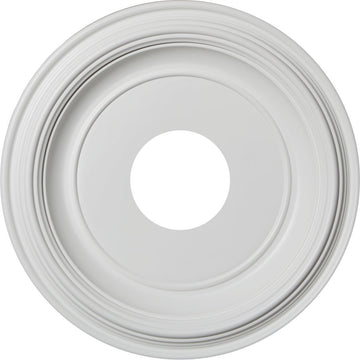 13"OD x 3 1/2"ID x 1 1/4"P Traditional Thermoformed PVC Ceiling Medallion (Fits Canopies up to 7 1/2")