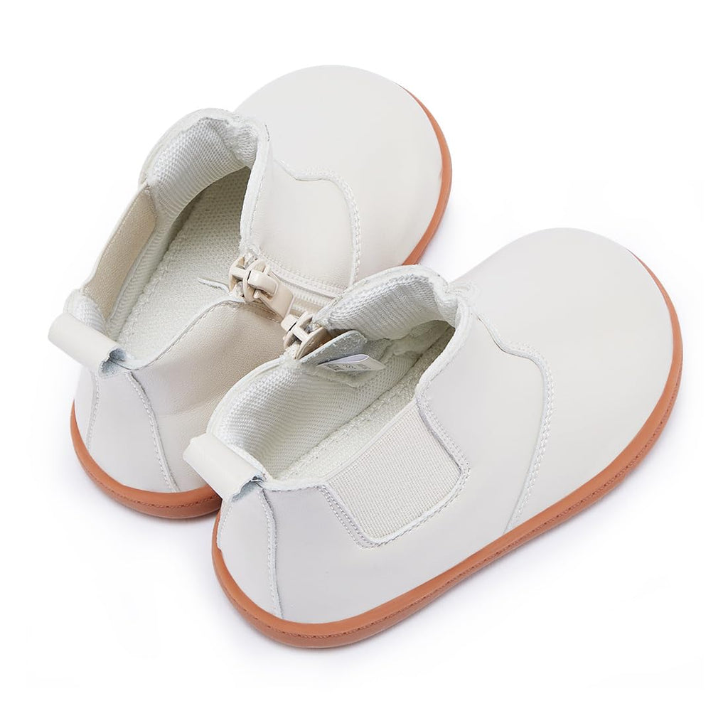Baby Girl Boy Boots High Top Walking Shoes White