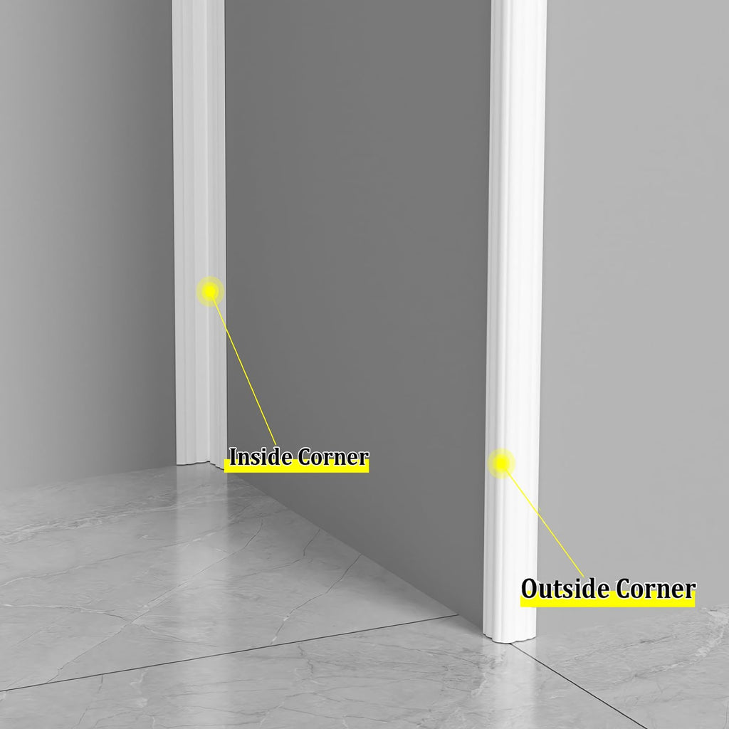 Wall Corner Protector Trim, 40 Feet Flexible Inside & Outside Corner Guard Trim, Peel and Stick Corner Molding