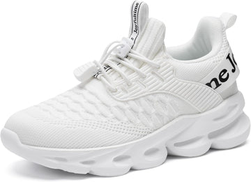 Boys Girls Tennis Shoes Kids Breathable Sneakers Ultra-Light Athletic Running Shoes for Toddler/Little Kid/Big Kid
