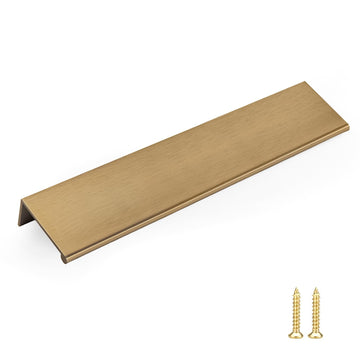 10 Pack 6-1/4in Champagne Bronze Finger Edge Pulls for Cabinet