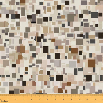 Geometric Fabric by The Yard, Mid Century Waterproof Outdoor Fabric for Women Men, Abstract Artwork Upholstery and Home