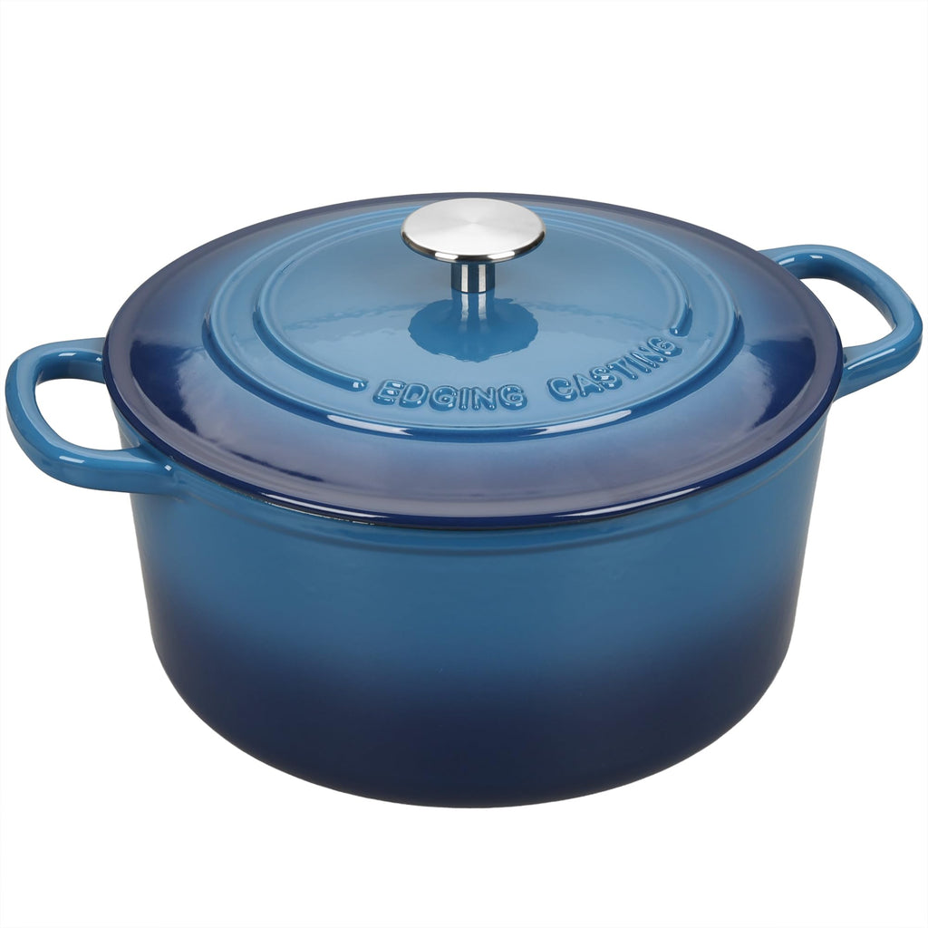 Enameled Cast Iron Dutch Oven with Sourdough Bread Baking Kit, Bread Dutch Oven with Lid, Includes Proofing Basket &